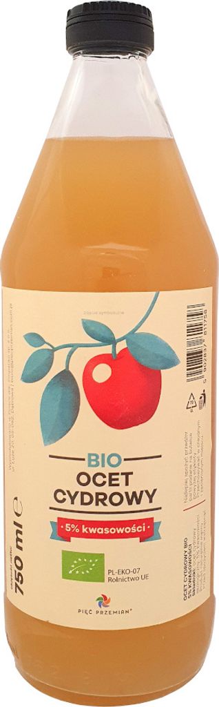 FIVE TRANSFORMATIONS Apple Cider Vinegar 5% Unfiltered 750 ml