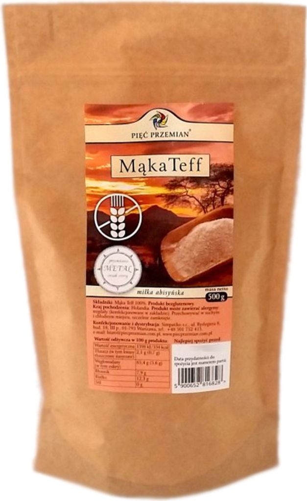 FIVE TRANSFORMATIONS Gluten-free TEFF flour 500 g