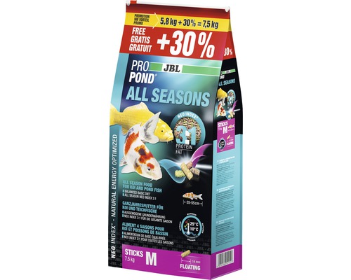 Food sticks JBL ProPond All Seasons M 7.5 kg