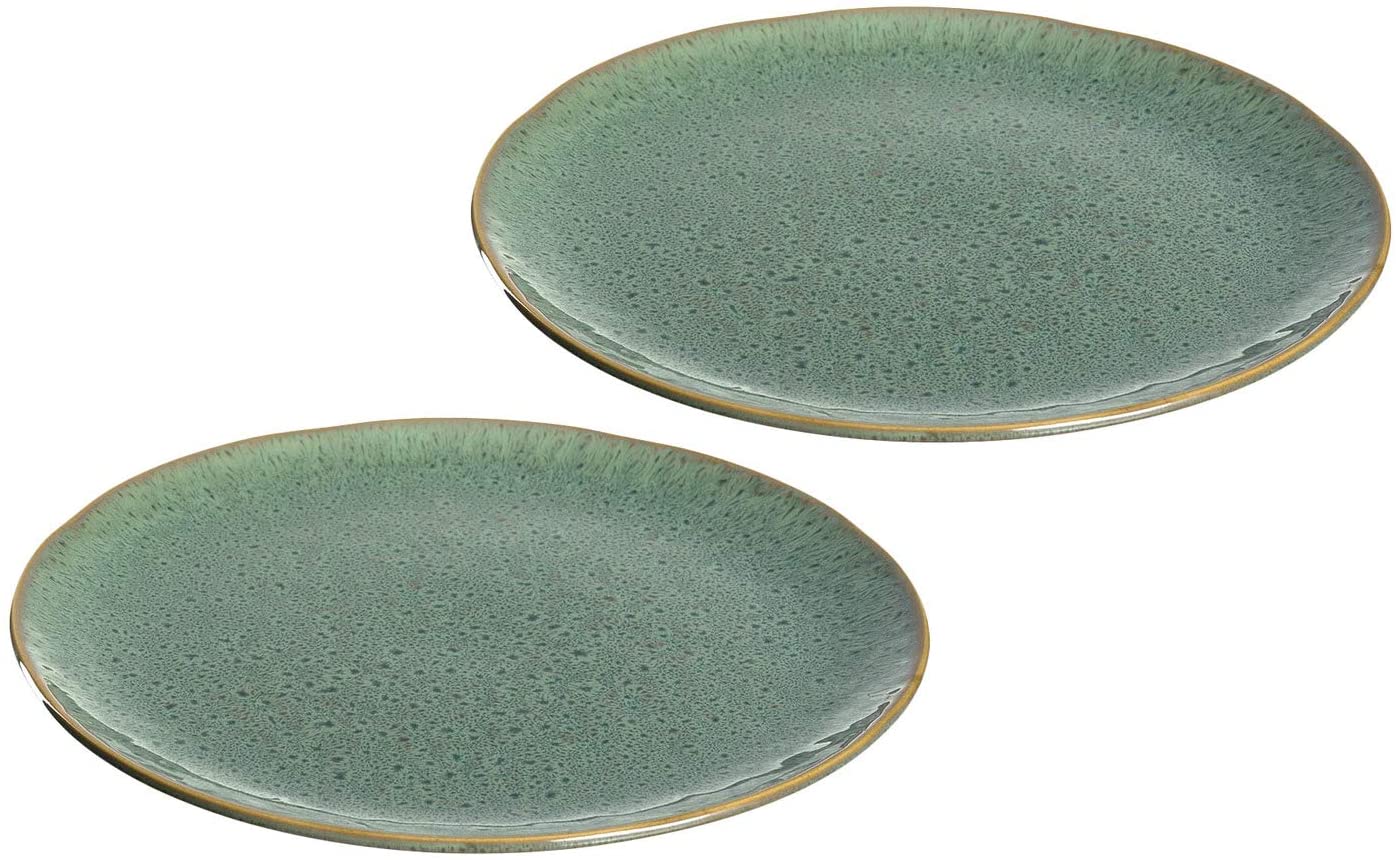 LEONARDO HOME Leonardo Matera Plate Set of 2, 27 cm, 2 Ceramic Plates, Dishwasher Safe