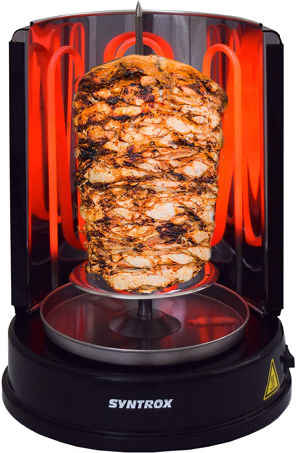 Syntrox Germany Doner Grill Rotisserie Chicken Gyros Grill Barbecue Table Grill black
