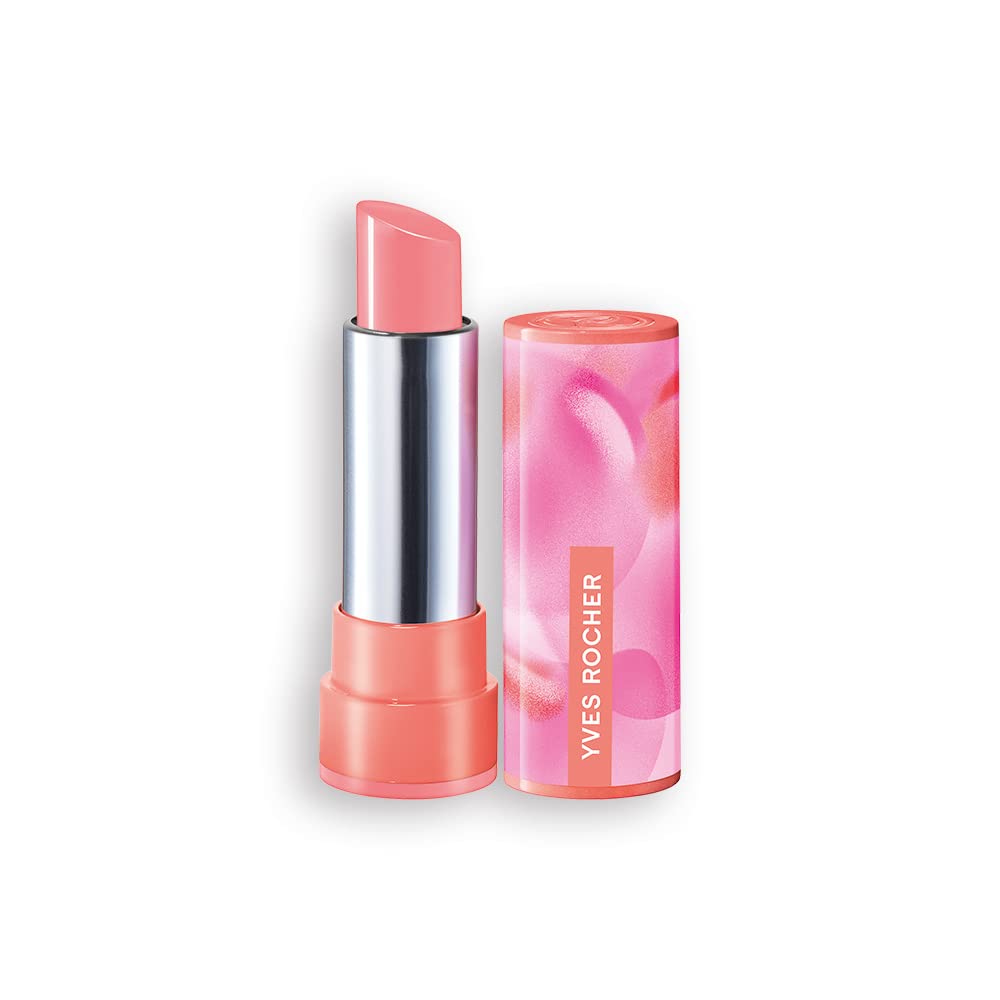 Yves Rocher Couleurs Nature Rouge Elixir Glow 01 Rose Radieux | Radiant colors and care in a single lipstick, ‎01
