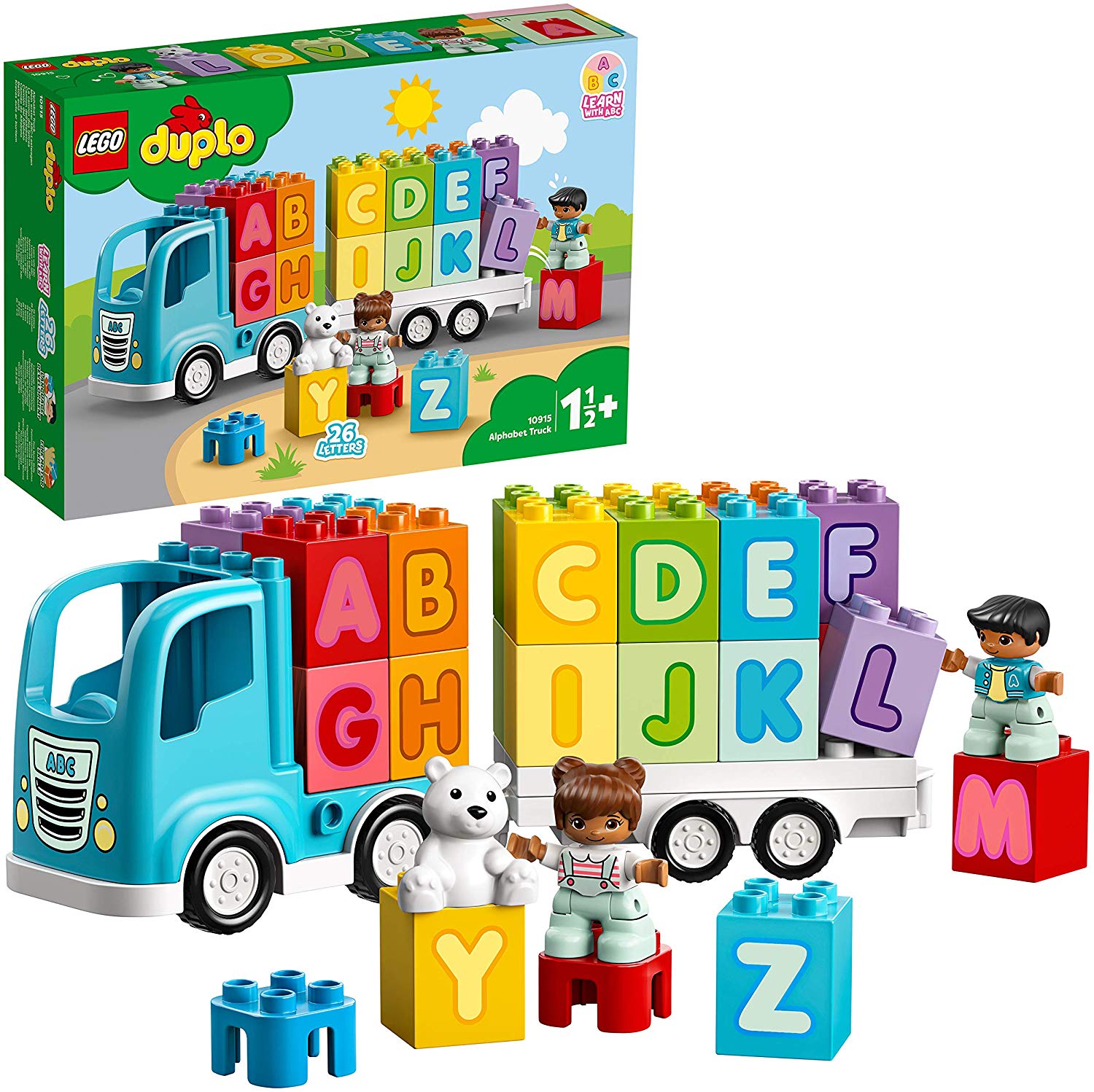 Lego 10915 Duplo My First Abc Truck Set For Toddlers 1.5 Years Old With Let
