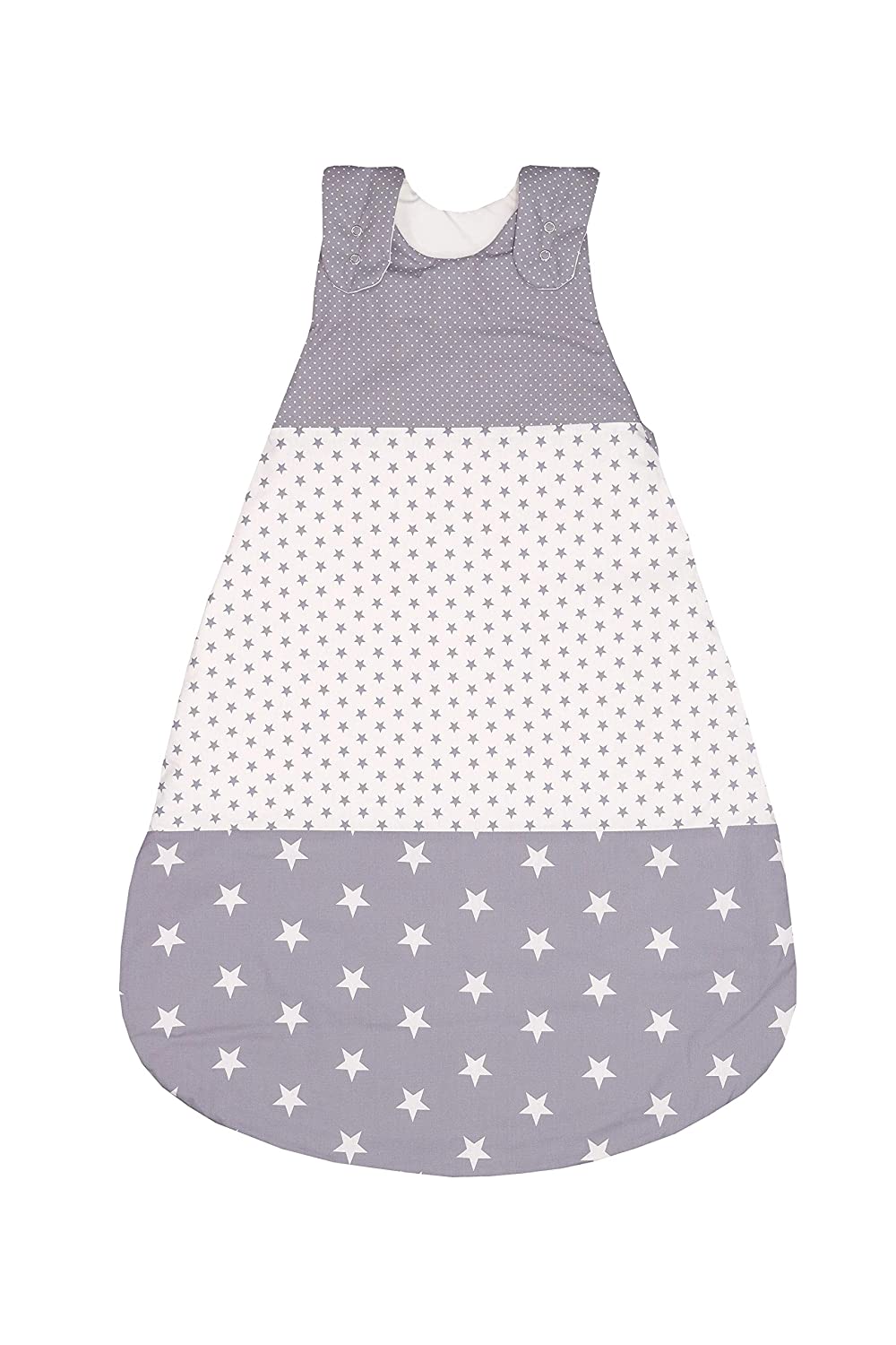 Ullenboom ® Baby Sleeping Bag 10 To 18 Months (Size 80/86) Grey Stars (Made
