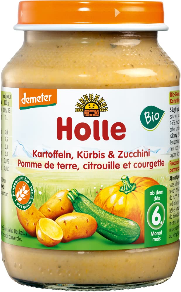 Holle Organic Zucchini, Squash & Potatoes (190 g)