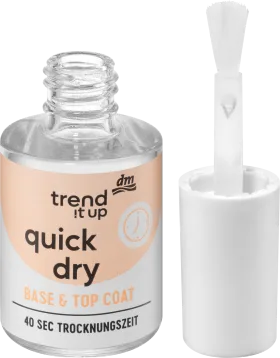 Overlack Quick Dry Base & Top Coat Transparent, 10.5 ml
