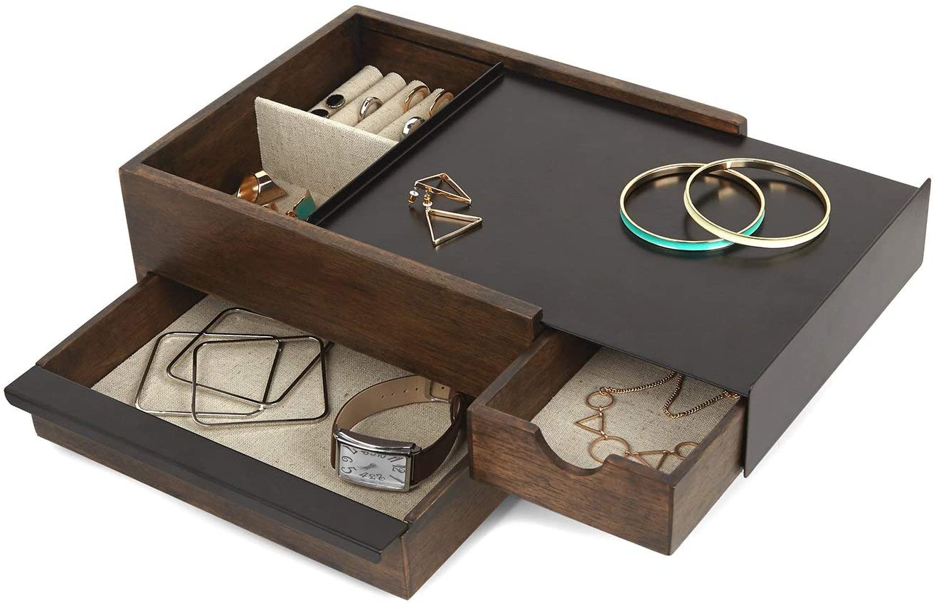 Umbra Stowit Design Jewelery Box - Modern Jewelery Box With Secret Compartm
