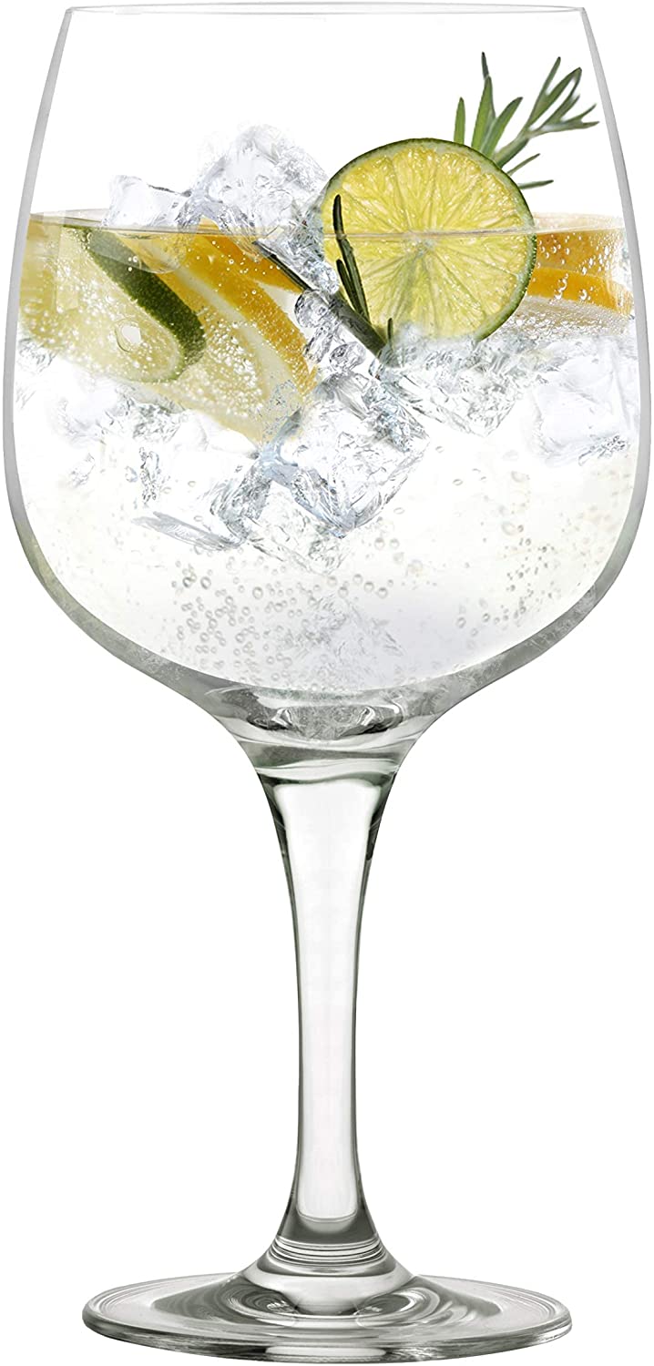 Stölzle Lausitz Spanish Cocktail Gin & Tonic Glasses 755 ml (26.5oz) of 6 Balloon Glasses Lead Free Crystal