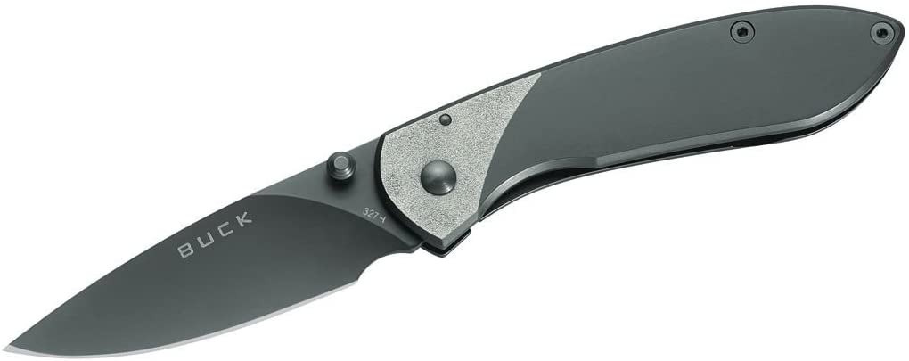 Buck Nobleman 0327TTS Uni Single-Handed Knife 440 A Steel Handle with Titanium Coating Clip One Size