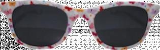 Sunglasses kids white frame, colorful butterflies, 1 piece