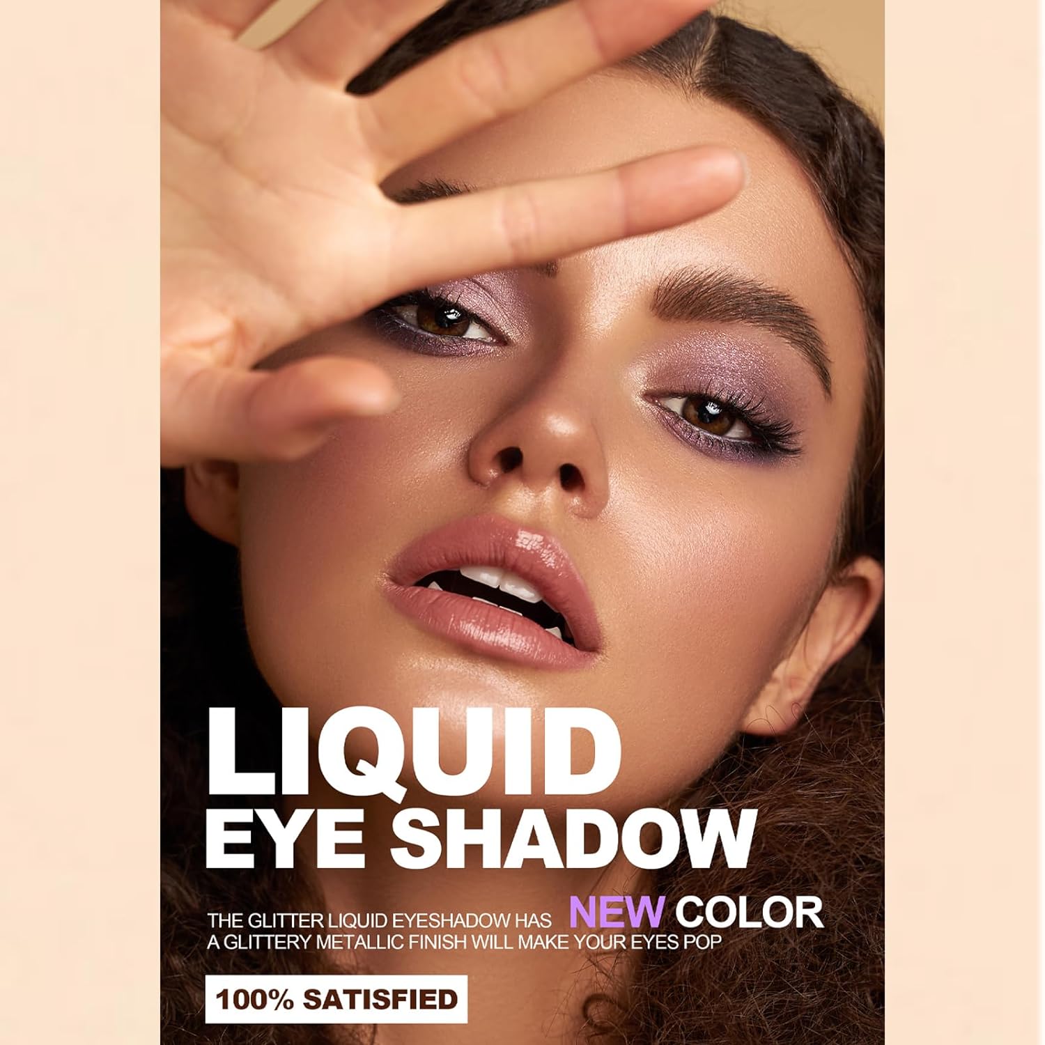 HOUSN Metallic Glitter Liquid Eyeshadow, Durable Shiny Glitter Waterproof Shimmer and Shine Liquid Eye Shadow, Starry Sequins, Long-Lasting and Pigmented (#09)