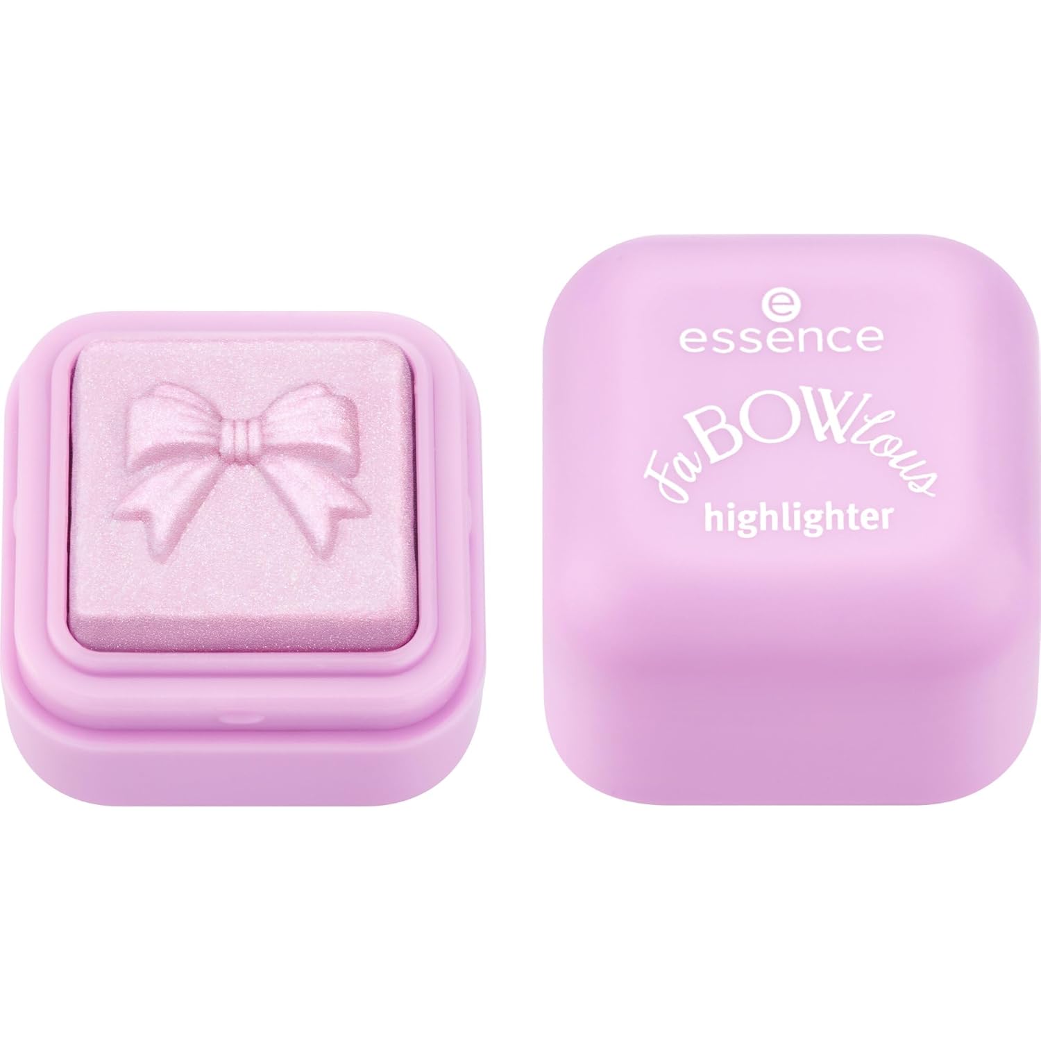 essence FaBOWlous Highlighter, No. 01, Pink, Radiant, Shimmering, Vegan, Oil-Free, Perfume Free, Alcohol-Free, Pack of 1 (3.2 g)