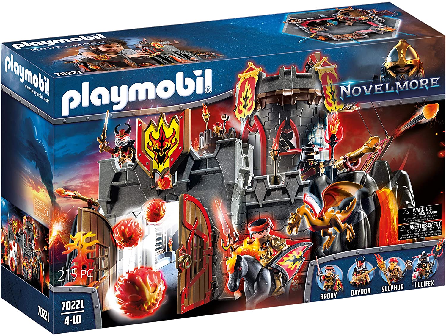 Playmobil Novelmore 70221 Burnham Raiders Fortress, For Children Aged 5-10 