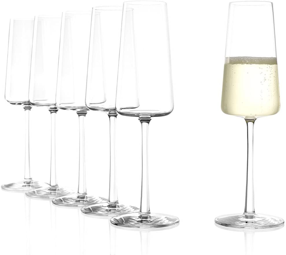 Stölzle Lausitz Power Champagne Glasses 240 ml I Sparkling Wine Glasses Set