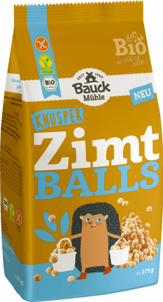 Bauck Mühle Muesli, cinnamon balls, gluten-free, 275 g