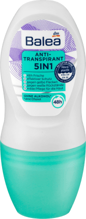 Balea Deodorant Roll-on Antiperspirant 5in1 Protection, 50 ml