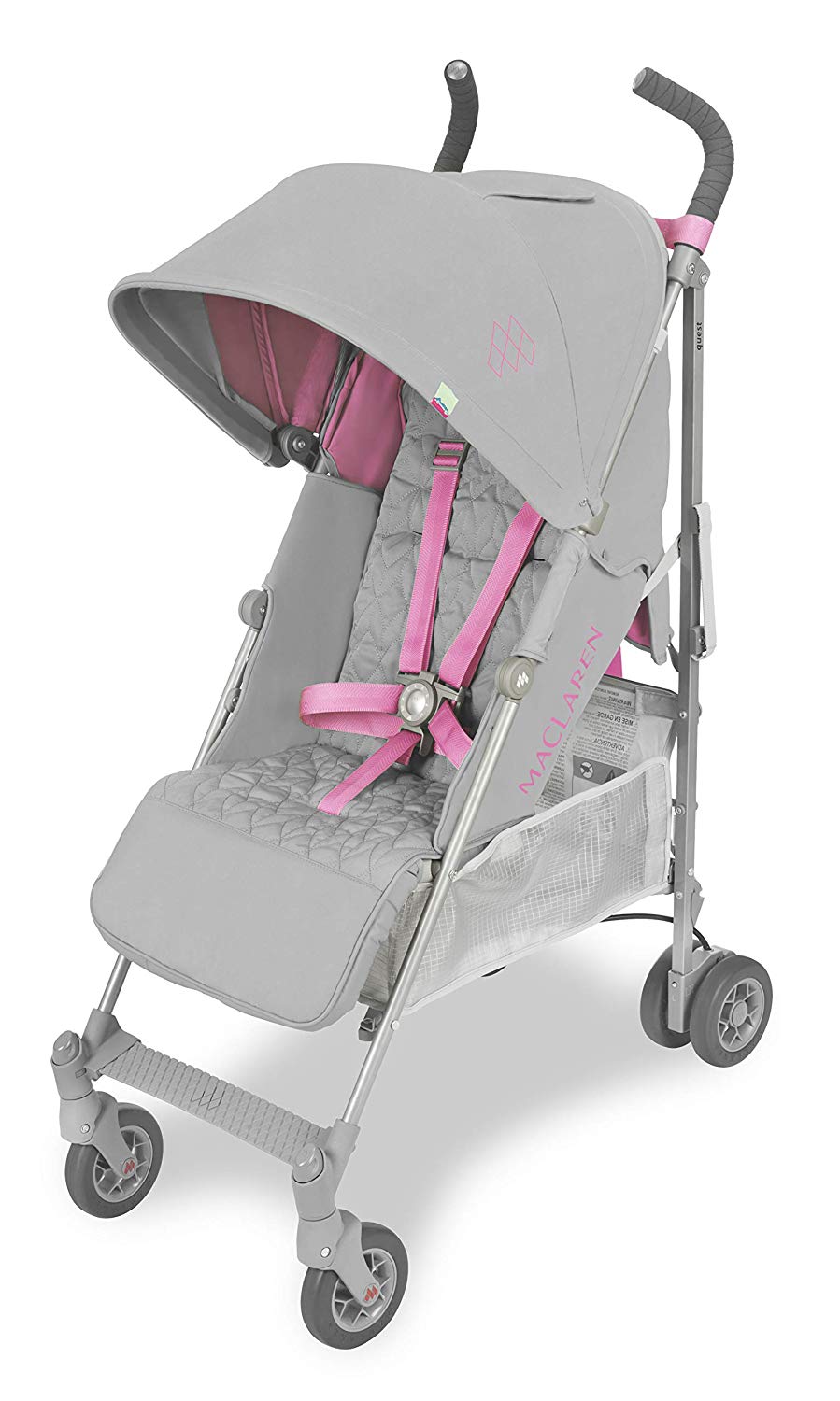 Maclaren Quest Buggy - Fully equipped, lightweight and compact. Newborn Safety System™ and compatible with Maclaren bassinets, retractable UPF50+/waterproof canopy, accessories in box