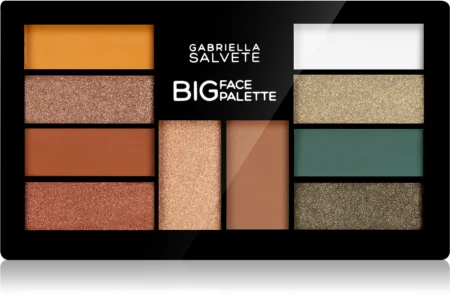 Gabriella Salvete Big Face Eyeshadow Palette with Brightener with Bronzer