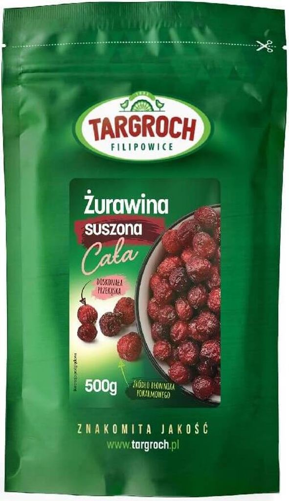 Whole dried cranberries 500g TARGROCH