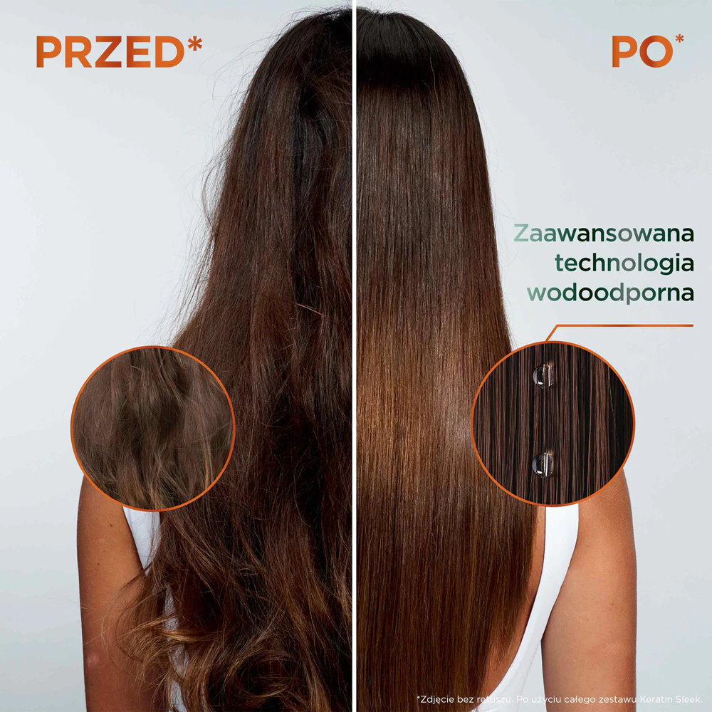 Garnier Fructis Keratin Sleek mask for hair with keratin and argan oil