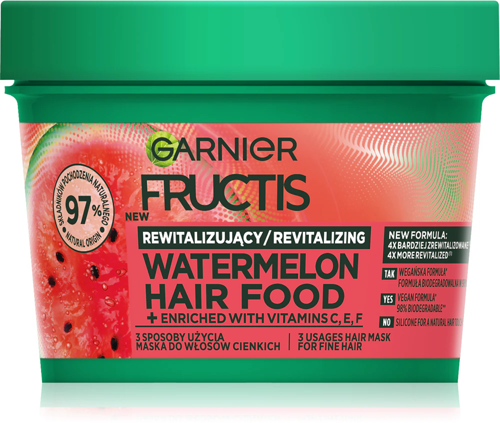Garnier Fructis Watermelon Hair Food Mask for soft and tired hair