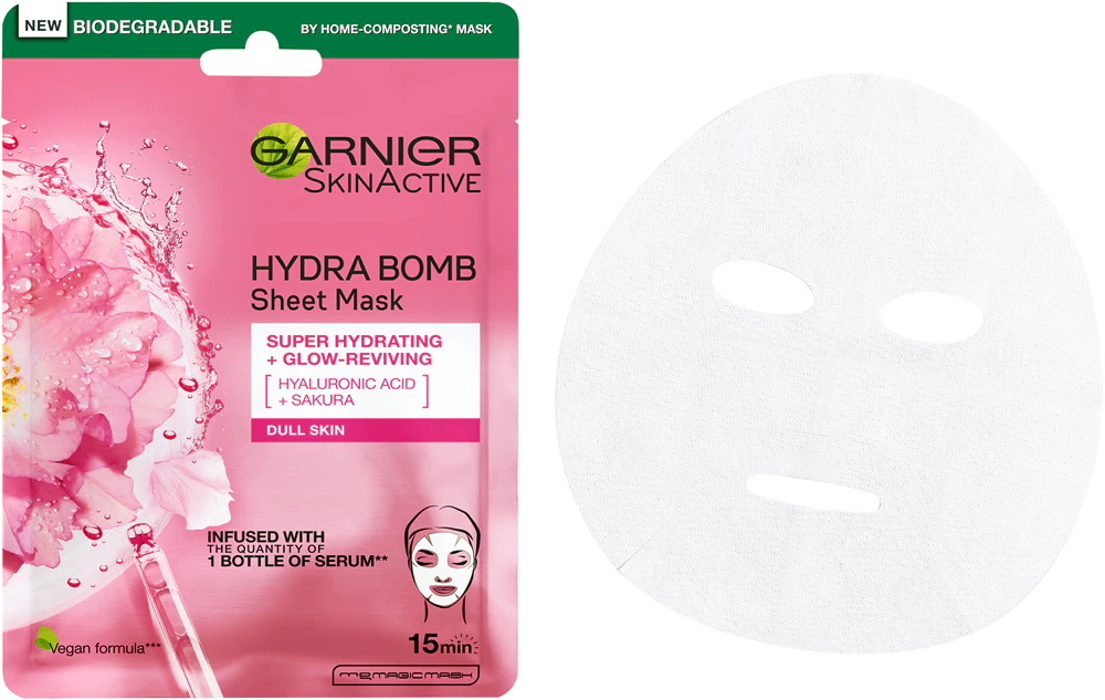 Garnier Skin Naturals Hydra Bomb cell layer mask with brightening effect