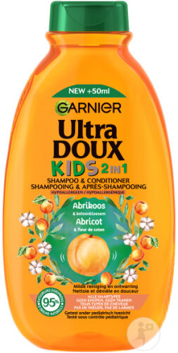 Garnier Ultra Gentle 2in1 Children's Shampoo and Conditioner Apricot Bottle 250ml