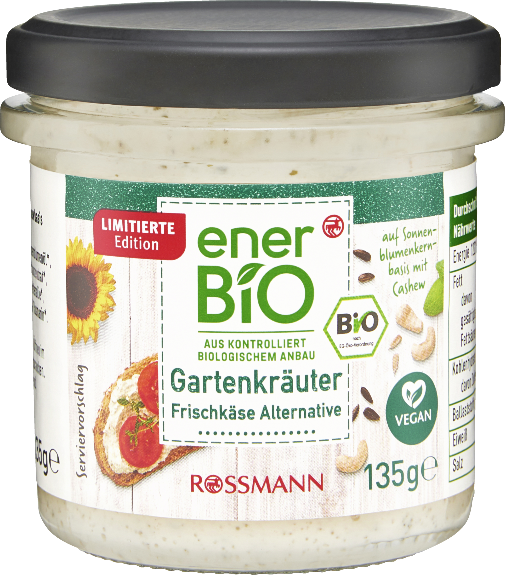 Garden herbs cream cheese alternative