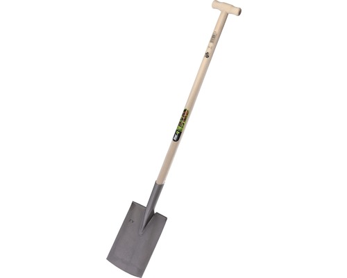 Gardener's spade for_q round mandrel