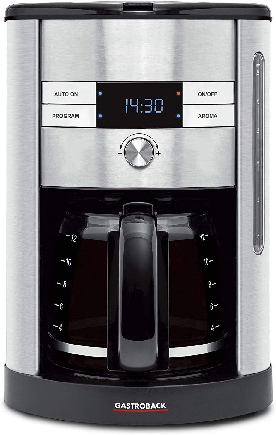 Gastroback 42704 12 Cup Coffee Machine, Silver
