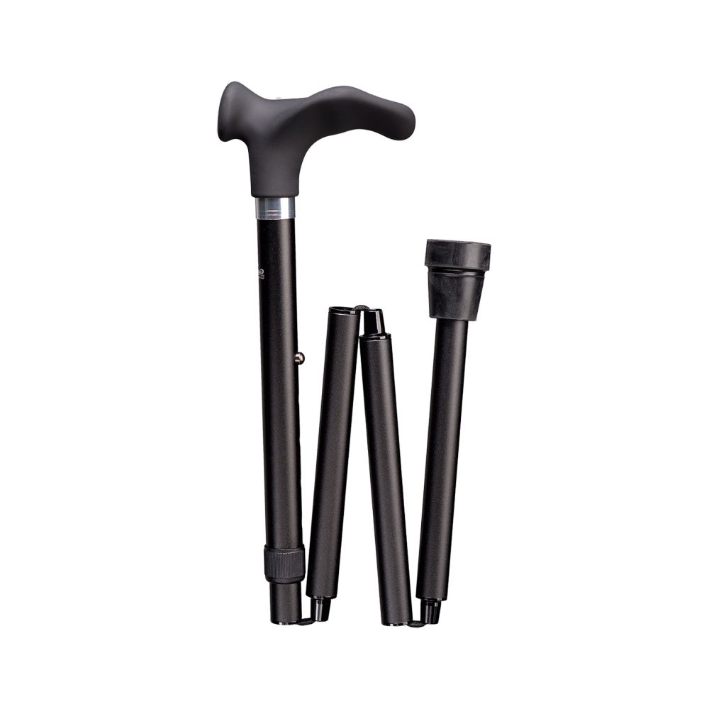 Gastrock Foldable Walking Stick Deluxe Comfort Folding Stick Soft Right