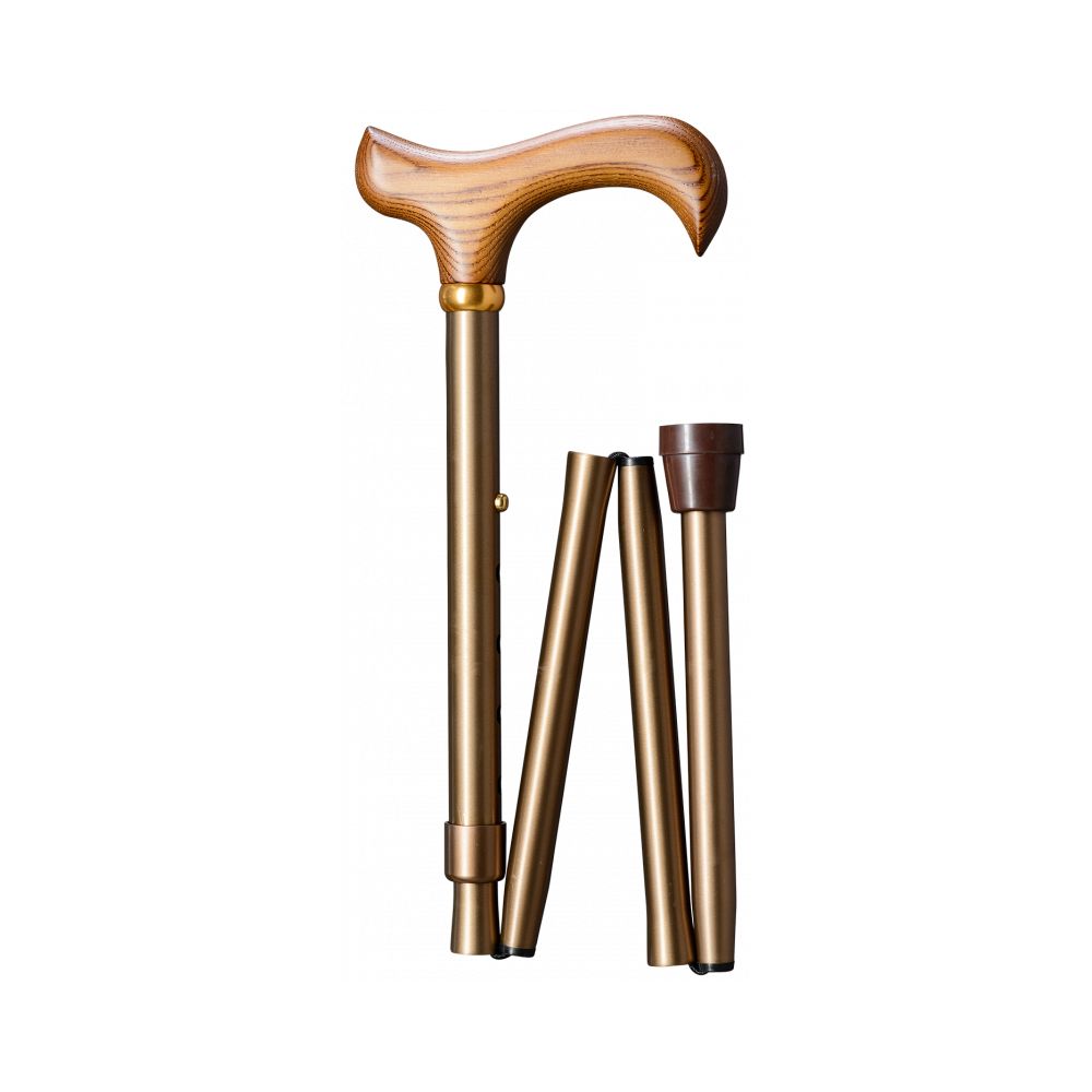 Gastrock Foldable Walking Stick Derby Slim Folding Stick