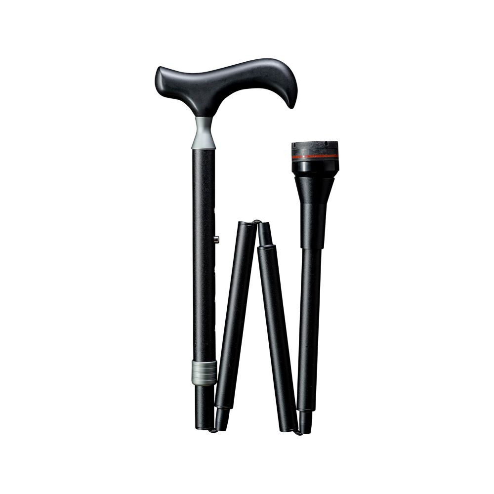 Gastrock Foldable Walking Stick Physio Folding Stick Black