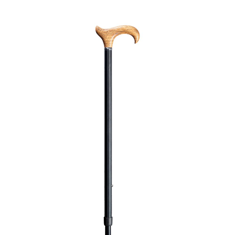 Gastrock walking stick exclusive carbon precious wood oak