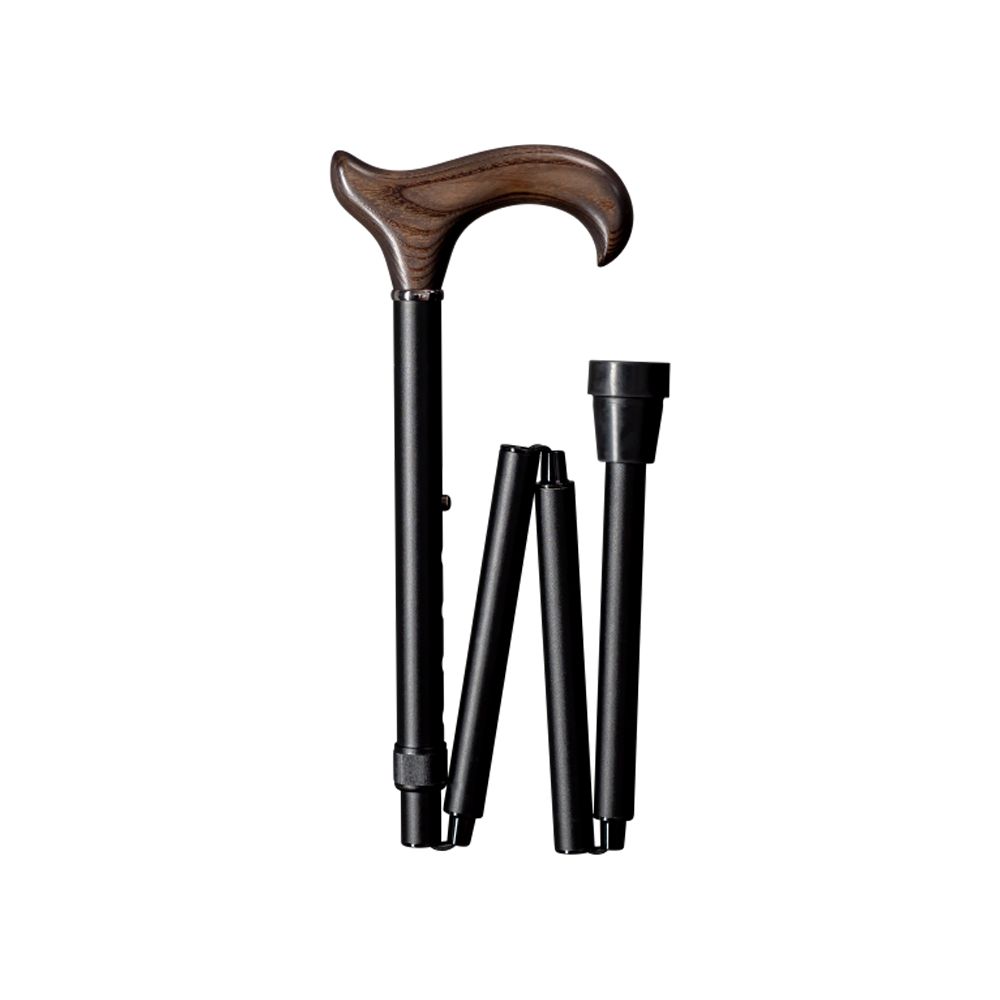 Gastrock walking stick exclusive folding stick made of precious wood Ergonomic ash