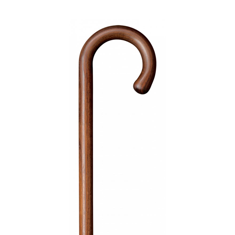 Gastrock walking stick round hook walnut