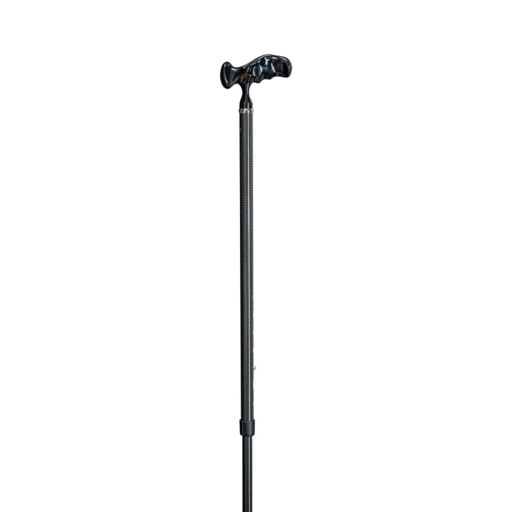 Gastrock height-adjustable walking stick Carbon-comfort-grip right