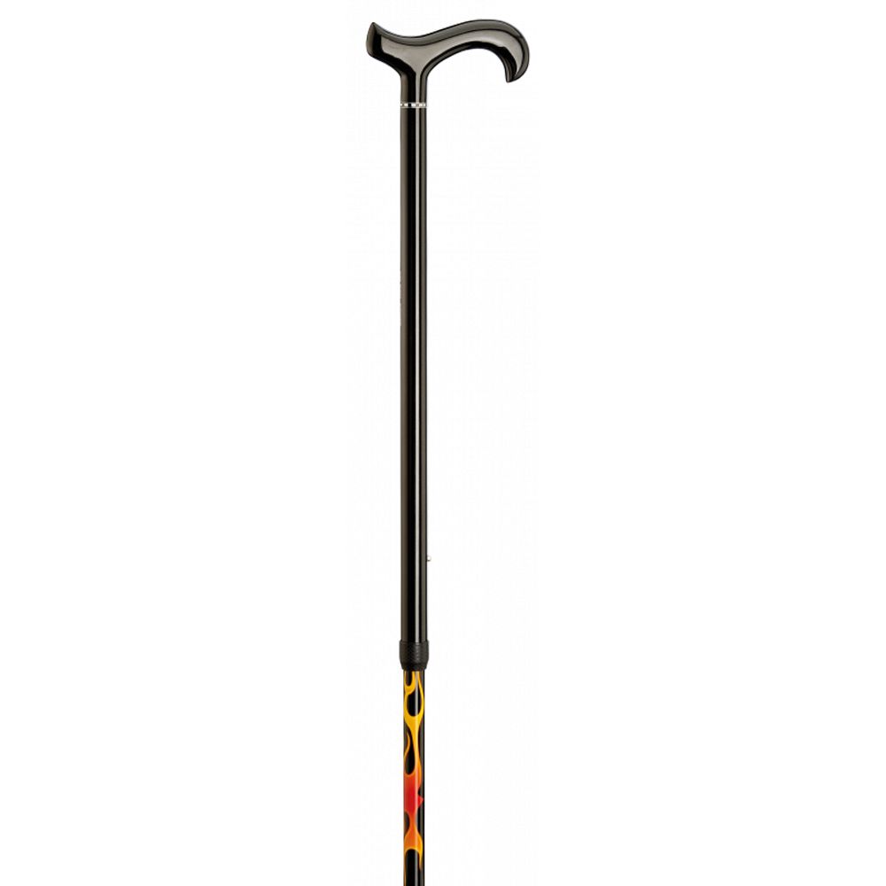 Gastrock Height-adjustable walking stick Carbon-derby Flames