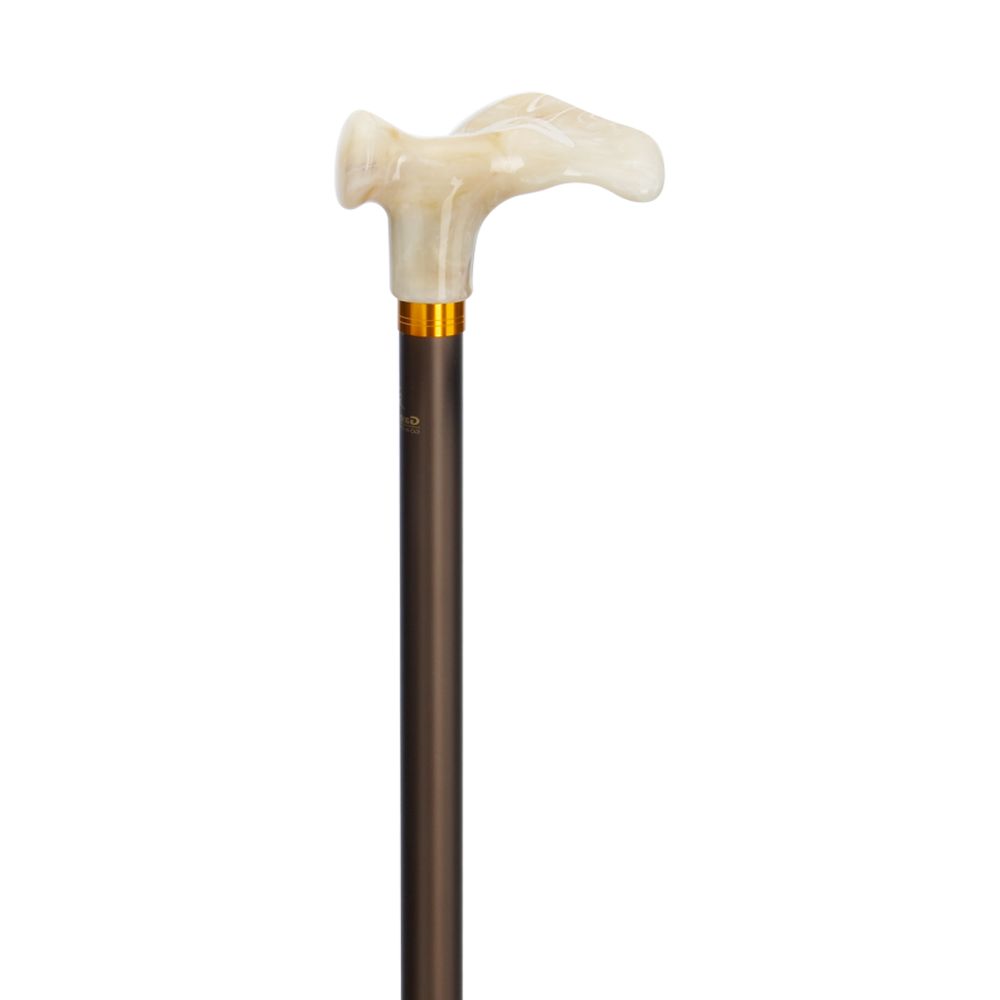 Gastrock height-adjustable walking stick Comfort-stick marbled left