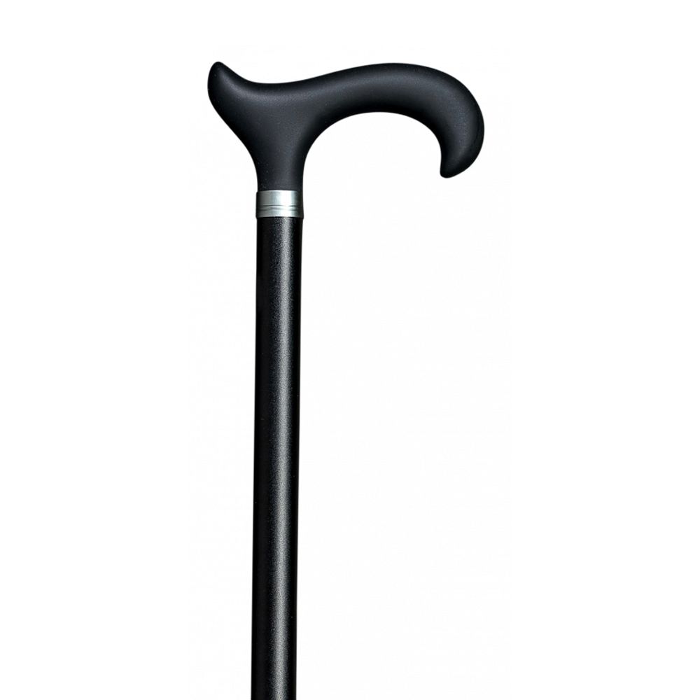 Gastrock height-adjustable walking stick silicone ergonomic derby black