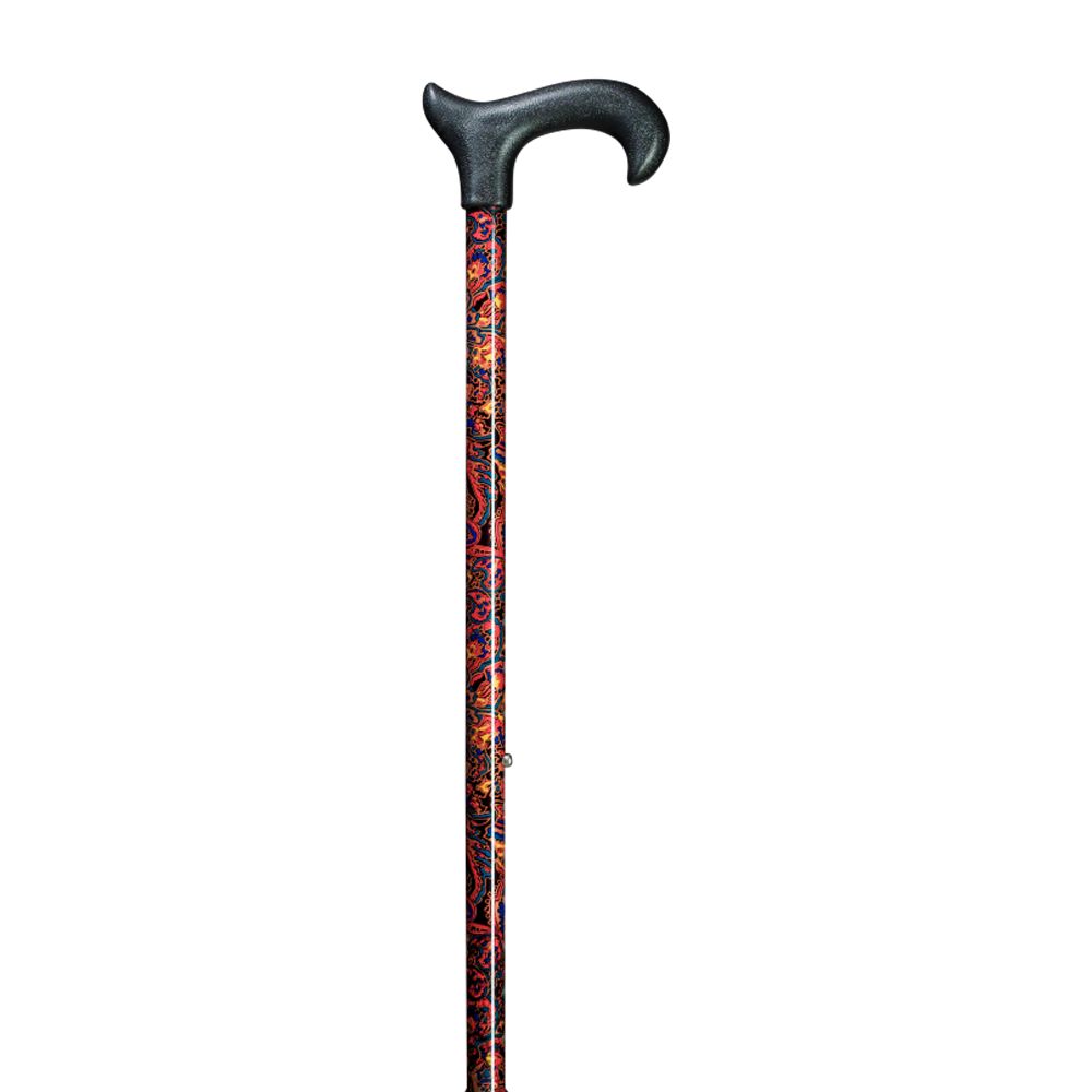 Gastrock height-adjustable walking stick Uni-ergonomic-derby Paisley