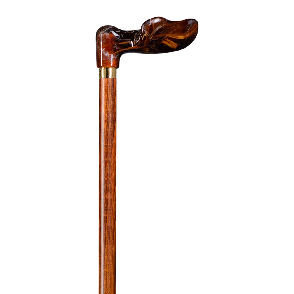 Gastrock wooden stick Fischer-stock amber left