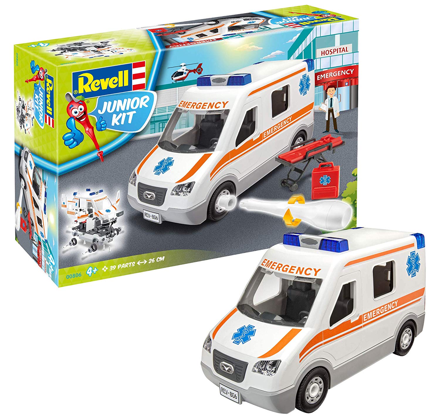 Revell Junior Kit Ambulance Car Model Kits For Children For Crafts And Game