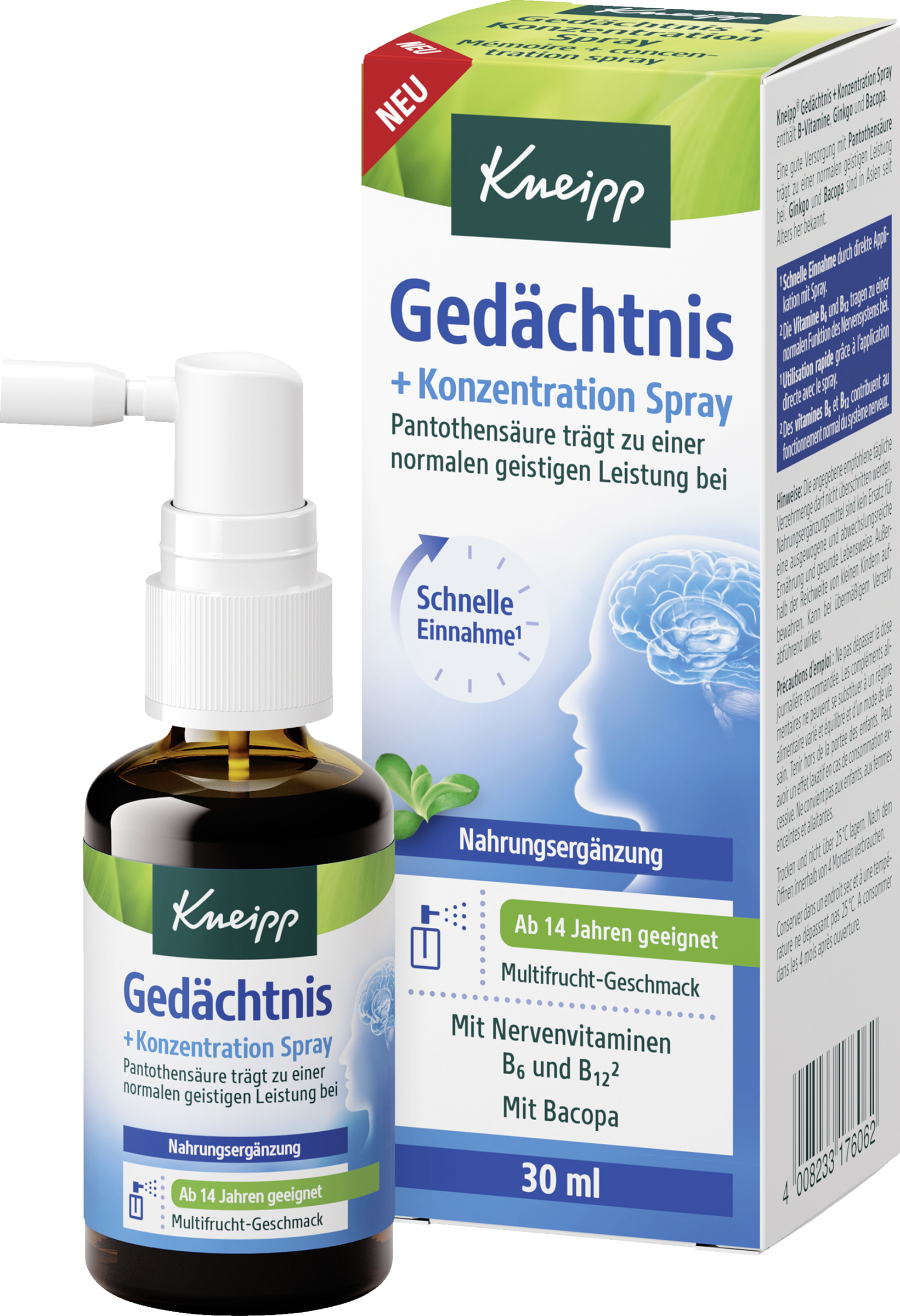 Memory concentration spray