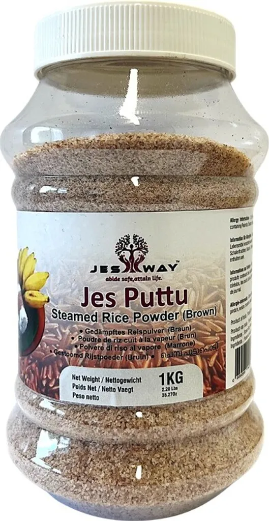 steamed rice powder (brown) - Jes Puttu - Jesway - 1 kg
