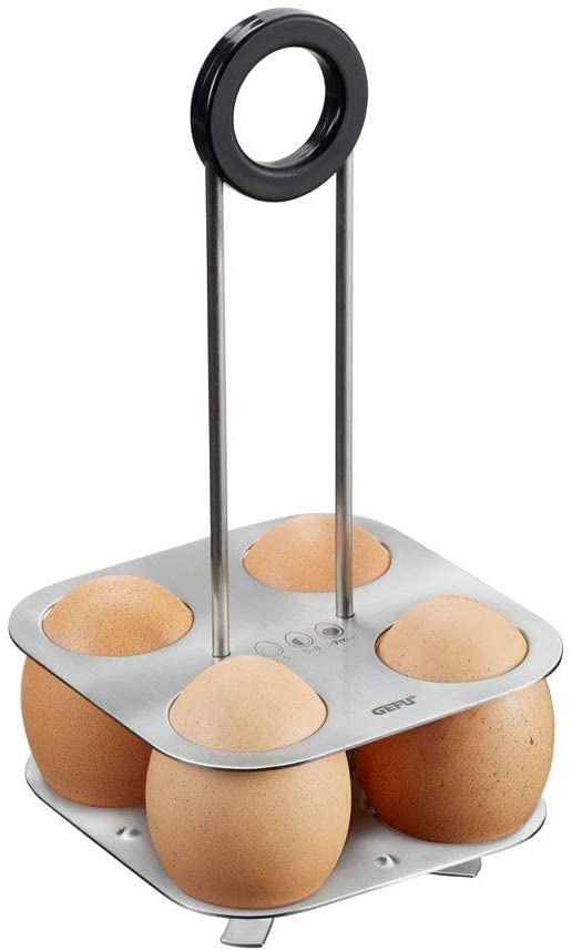GEFU Egg Holder Brunch, Cooking Aid for Eggs, Egg Boiler Manual
