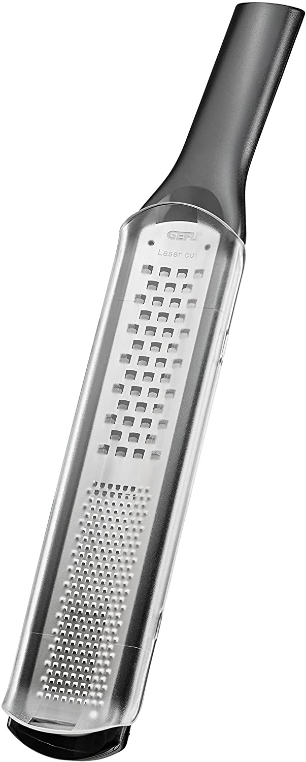 GEFU Rafino 50480 Fine and Coarse Grater - Professional Stainless Steel Grater with Container for Collecting - Extremely Robust Cheese Grater