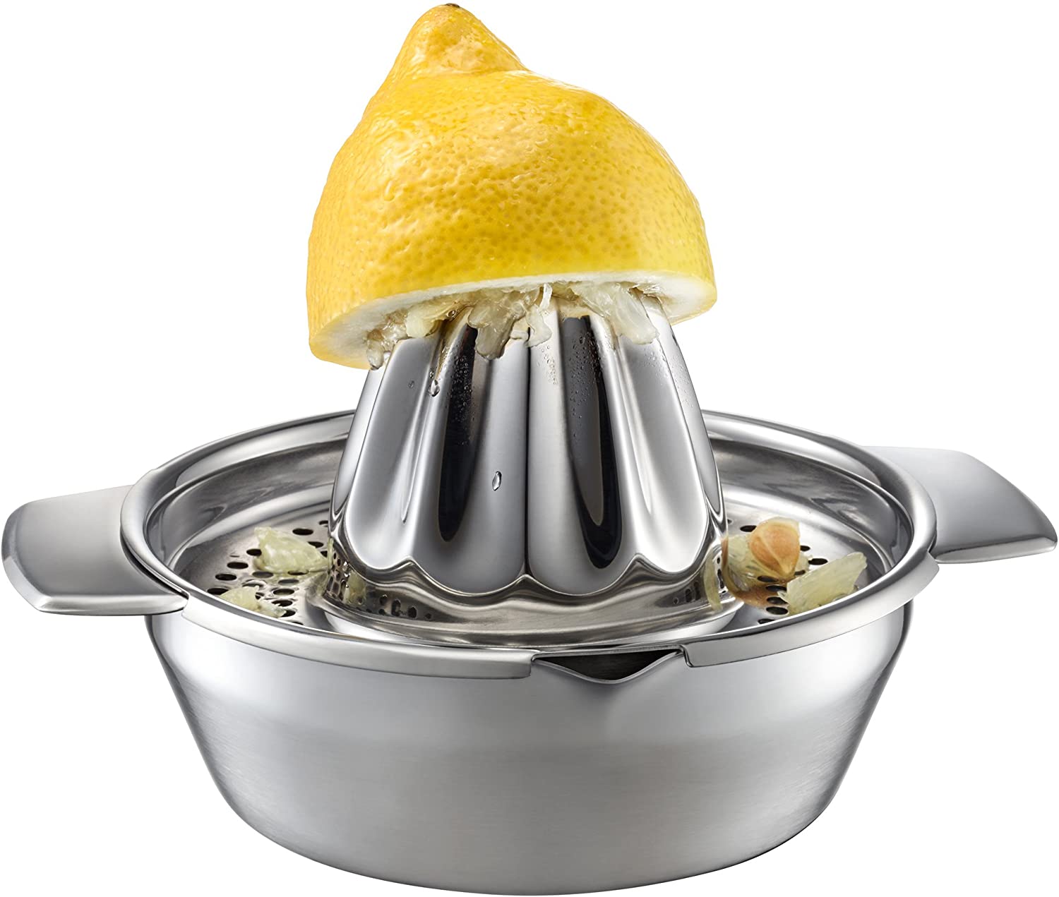 Gefu Citrus Press Lemon, for Juices, Accessories, 18/10 Stainless Steel, 13970