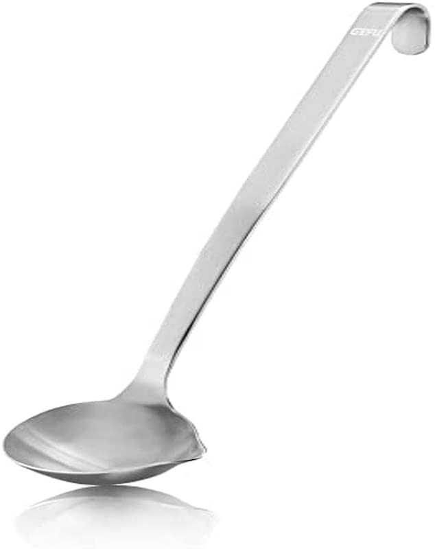 GEFU ge29102 Sauce Spoon, Stainless Steel, 31.4 x 8.8 x 3 cm