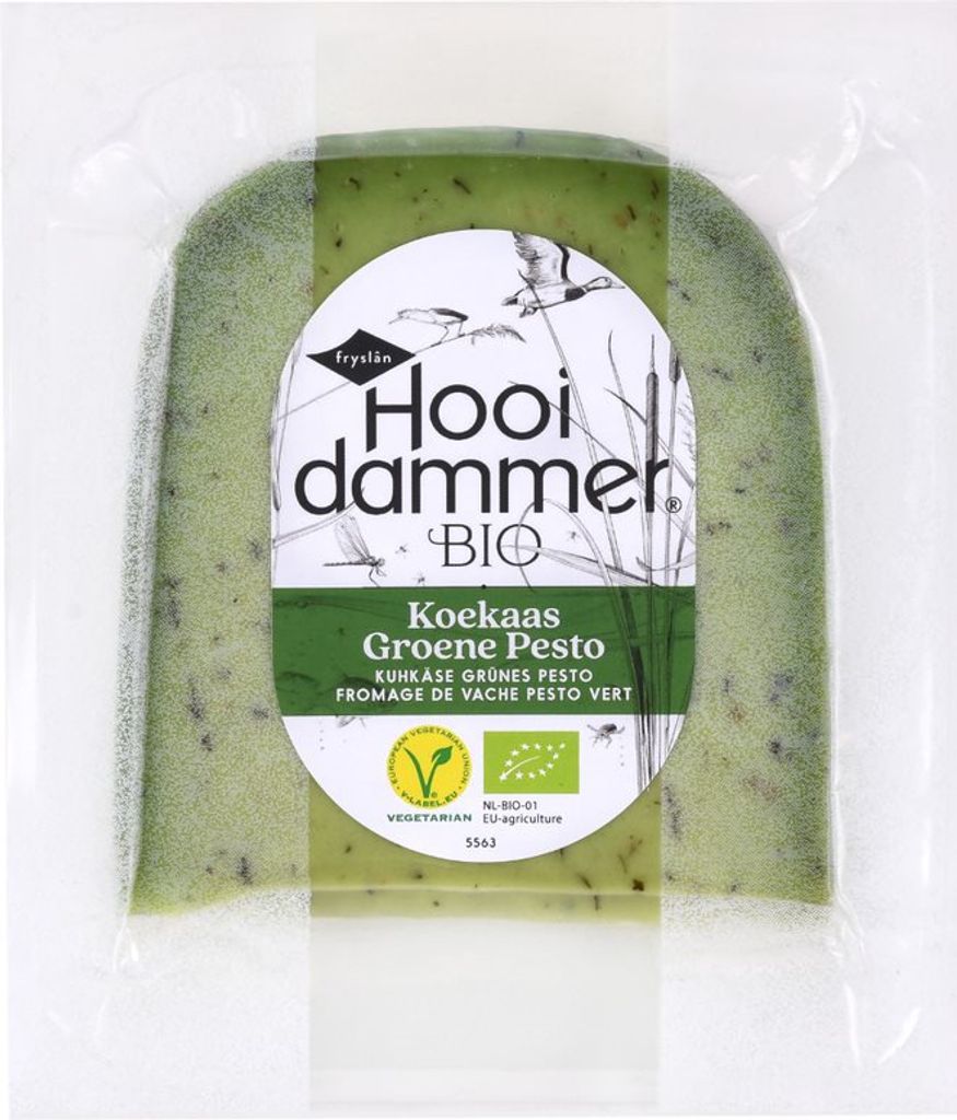 Yellow rib cheese with herb pesto (50% fat in dry matter) 200 g - HOOIDAMMER